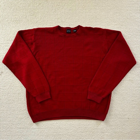 Vintage Knit Quilt Sweater - Picture 1 of 7